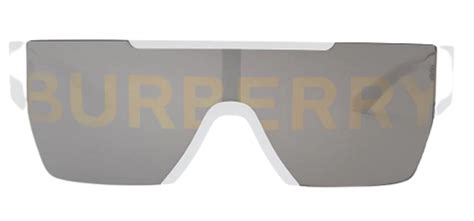 Burberry white reflective sunglasses